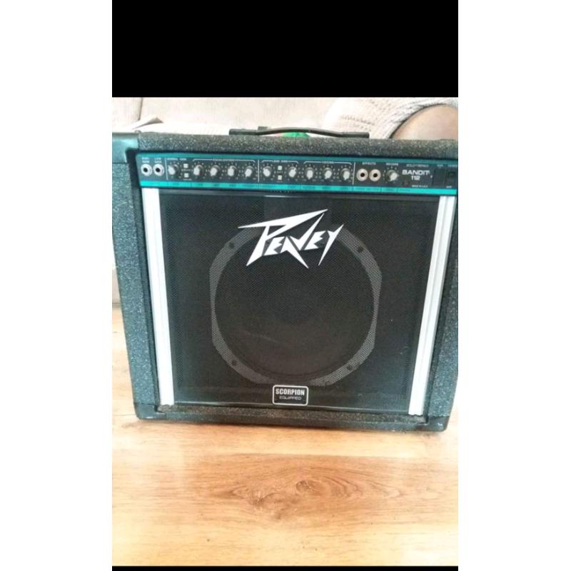 Peavey 112 bandit teal strip
