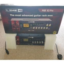 Line6 X3 PRO studio rack 19" fx processor pre amp amplifier Line 6 POD