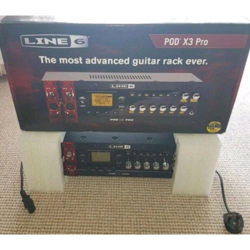 Line6 X3 PRO studio rack 19" fx processor pre amp amplifier Line 6 POD