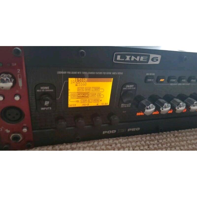 Line6 X3 PRO studio rack 19" fx processor pre amp amplifier Line 6 POD
