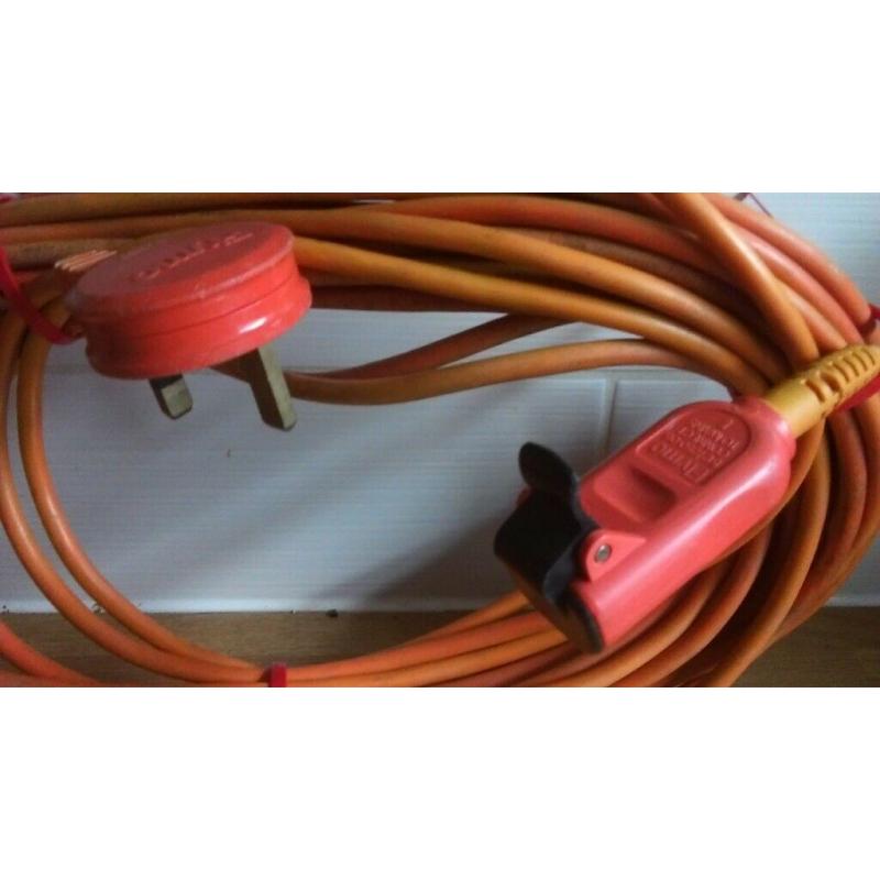 FLYMO ELECTRIC CABLE CONNECTOR FOR ANY ELECTRIC TOOL - STANDARD UNIT FITTING 49 FOOT LONG