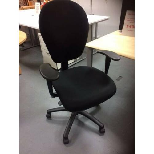 TORASEN OPUS OPERATOR CHAIRS - GOOD QUALITYBLACK COLOUR + ( 56 X AVAILABLE )