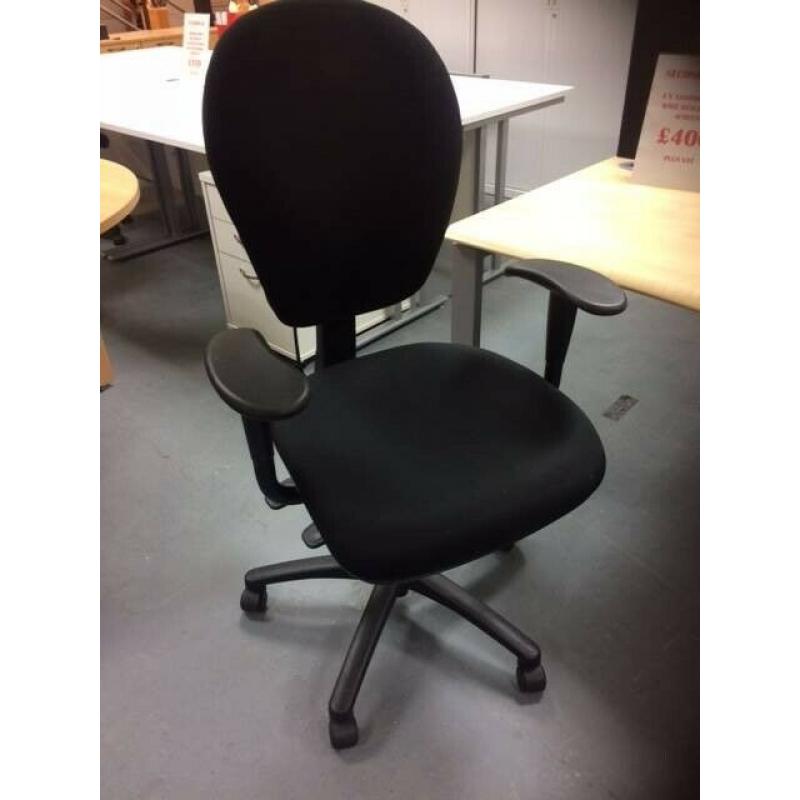 TORASEN OPUS OPERATOR CHAIRS - GOOD QUALITYBLACK COLOUR + ( 56 X AVAILABLE )