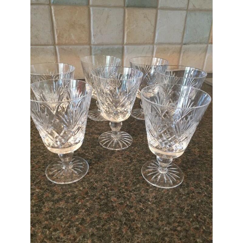 7 Royal Doulton Juno wine glasses. All perfect, no chips or scratches etc. ?25 offers?