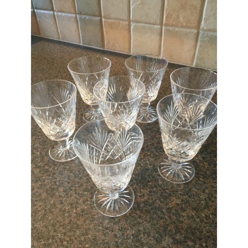 7 Royal Doulton Juno wine glasses. All perfect, no chips or scratches etc. ?25 offers?
