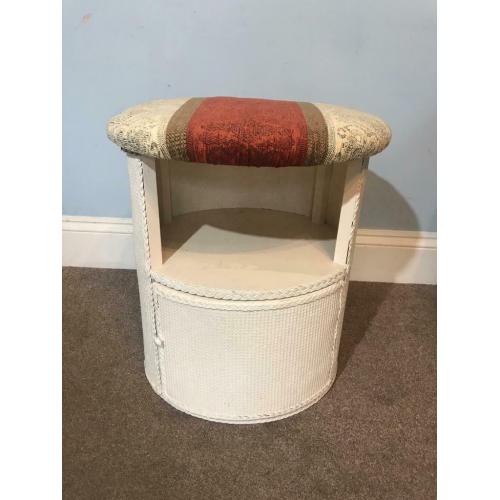 Vintage Loom Cushioned Bedside Cupboard with Shelf H20in/51cm W18.in/47cm D16.5in/42cm R238