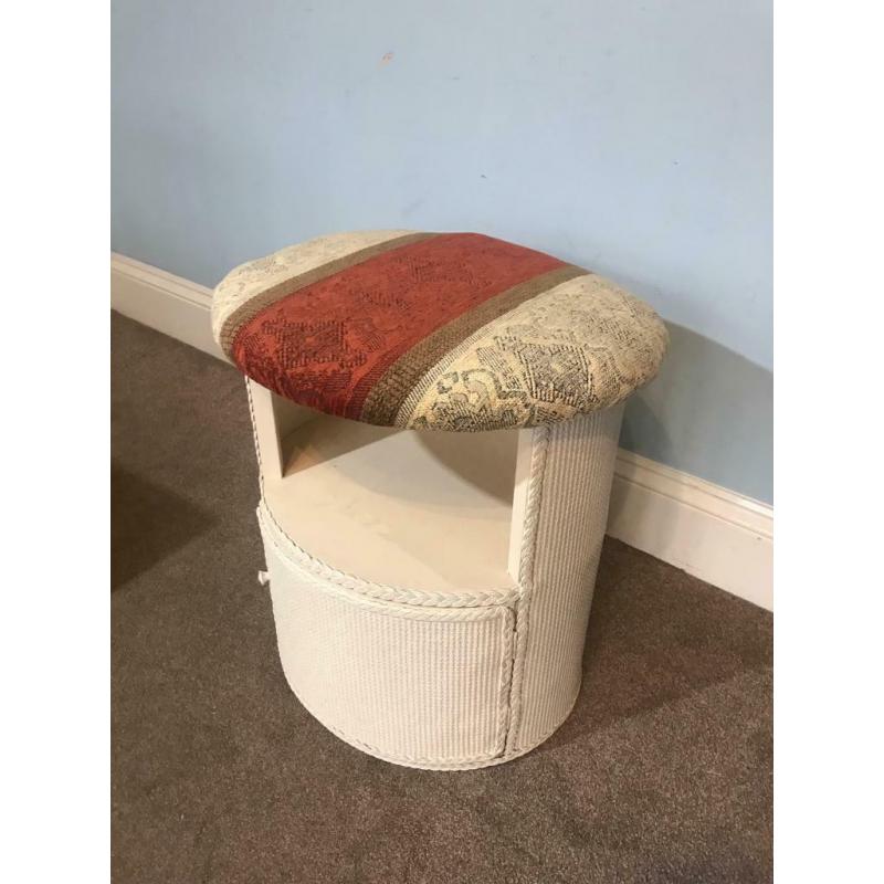 Vintage Loom Cushioned Bedside Cupboard with Shelf H20in/51cm W18.in/47cm D16.5in/42cm R238