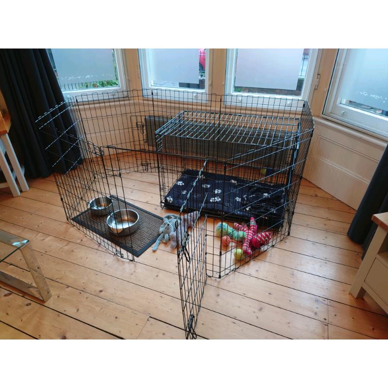 Puppy crate and pen