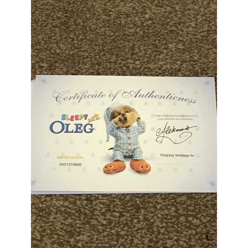 Baby Oleg Certificate included