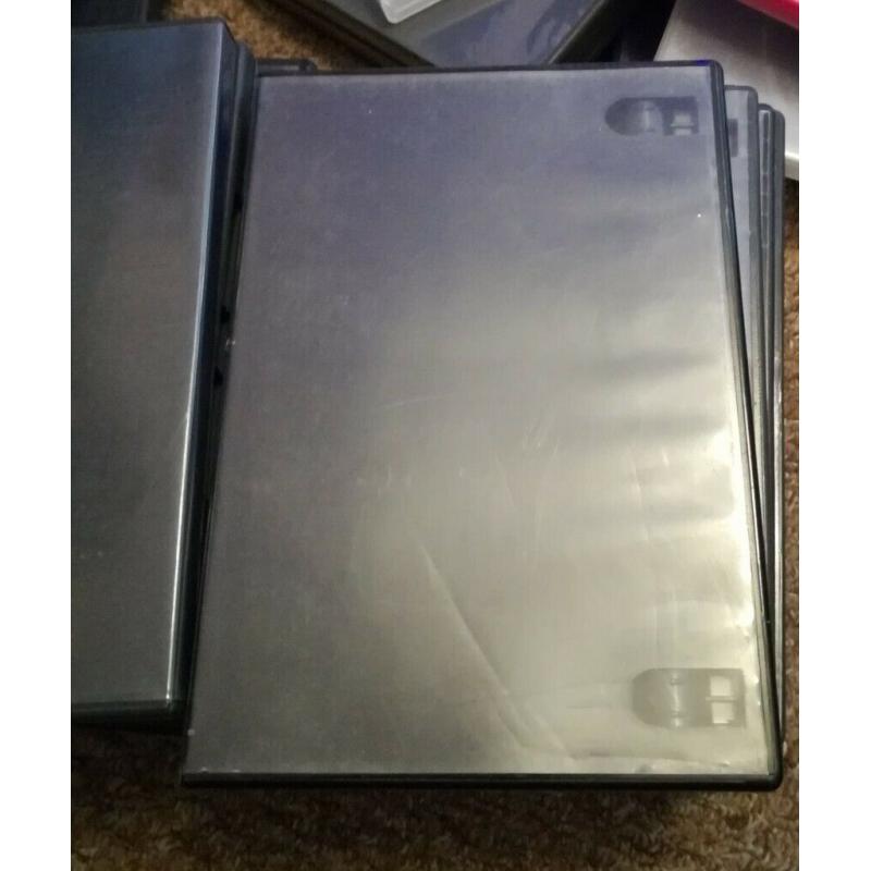 Dvd cases mixed single doubles