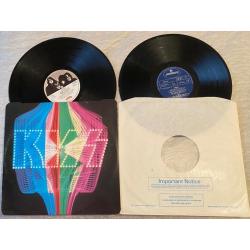 KISS - DYNASTY; ALIVE II; DOUBLE PLATINUM; UNMASKED (UK + USA VINYL ALBUMS)
