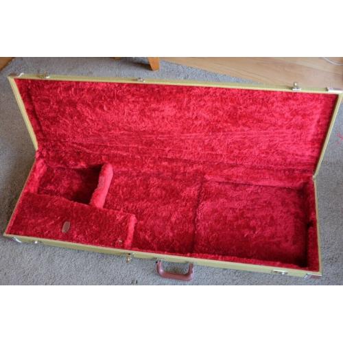 Tweed hard case for long scale bass