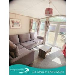 Gorgeous brand new caravan, Billing Nr Cosgrove & Overstone Call 07955 825040