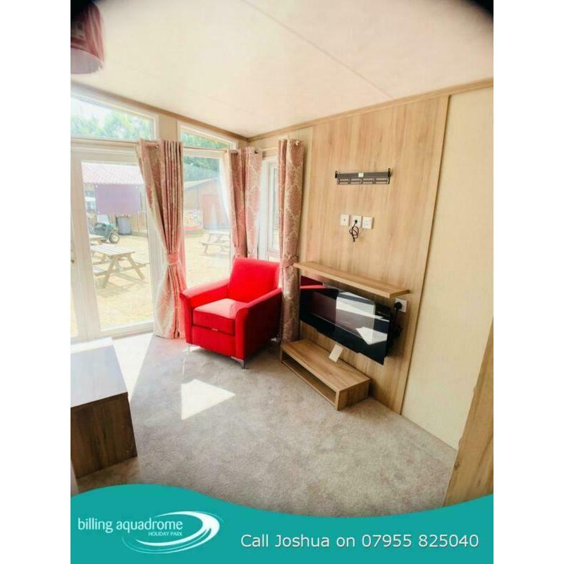 Gorgeous brand new caravan, Billing Nr Cosgrove & Overstone Call 07955 825040