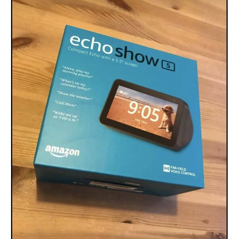 Amazon Echo Show 5 Brand New Sealed in box