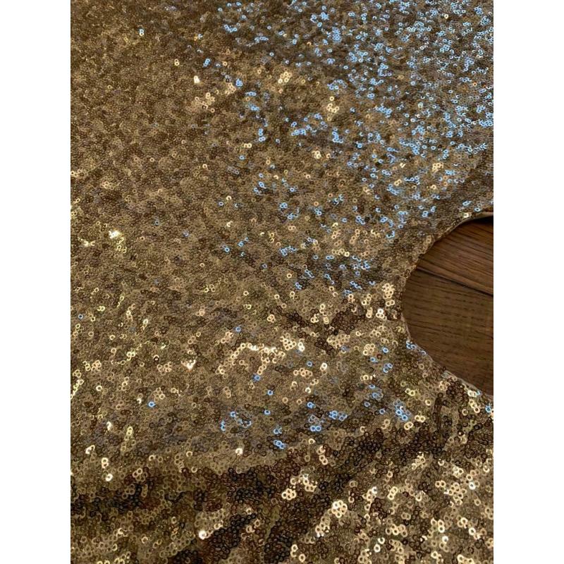 Gold Christmas tree skirt