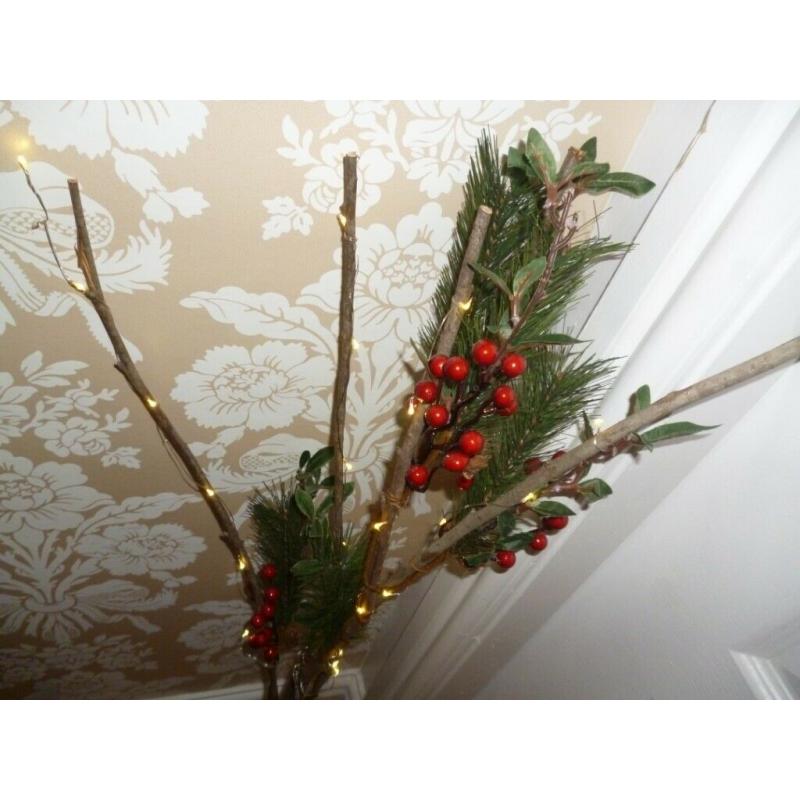 Christmas Berry Twig Lights