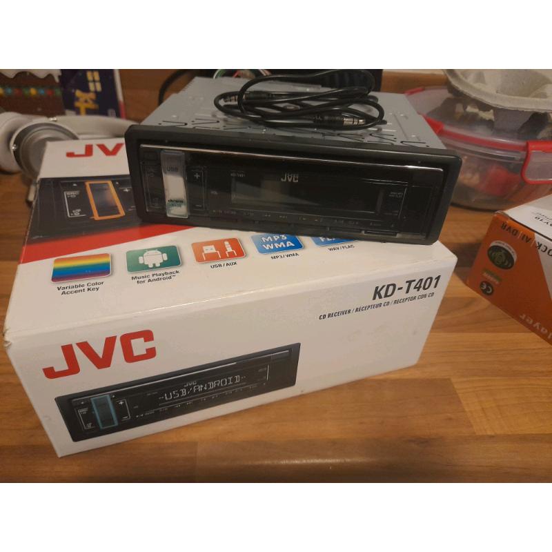 Jvc KD-t401 CD player android/ USB etc... Boxed and complete
