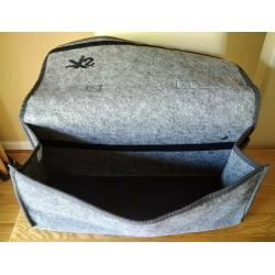 Auto XS Large Grey Car Boot Tidy 50cm x 22cm x 15cm Hook & Loop And Snap Fasteners To Secure As New
