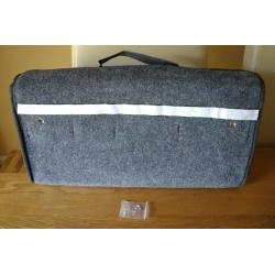 Auto XS Large Grey Car Boot Tidy 50cm x 22cm x 15cm Hook & Loop And Snap Fasteners To Secure As New