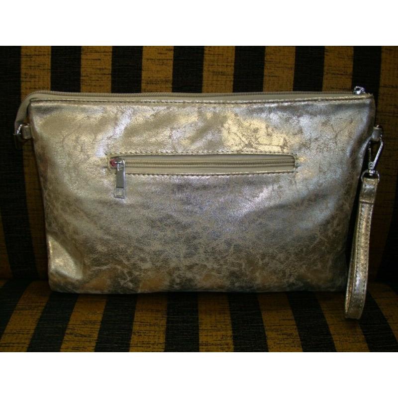 BRAND NEW - JEWELLED GOLD SHIMMER EVENING PURSE - Party Cocktail Prom Wedding Diamante Bag