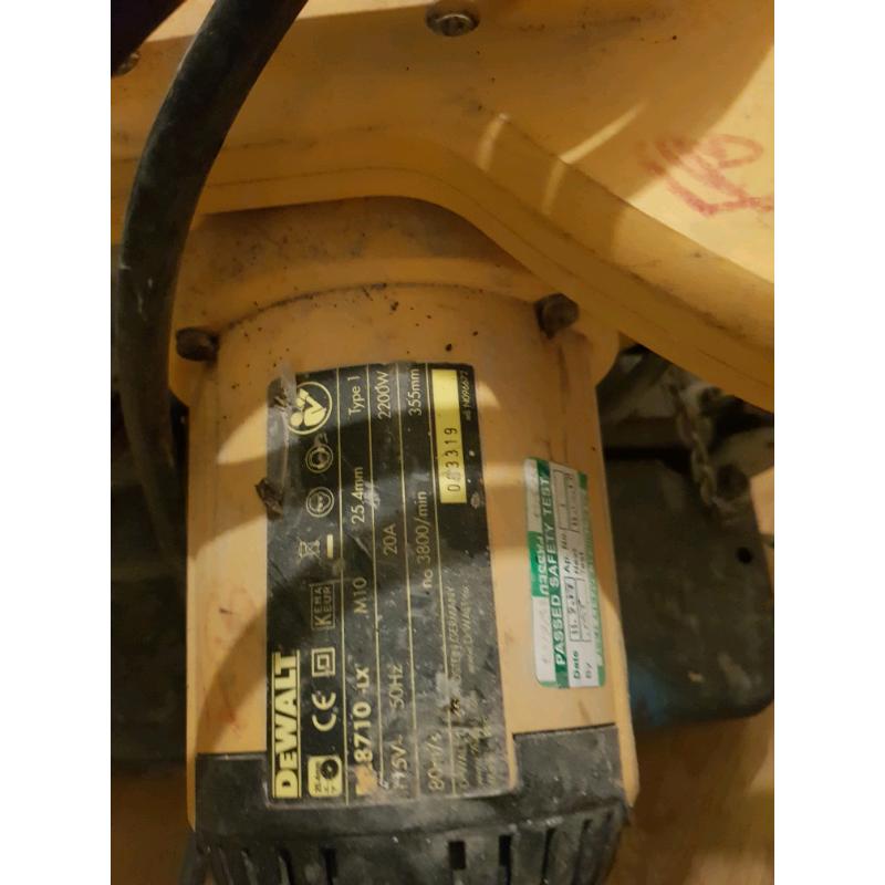 Dewalt 110v metal chopsaw
