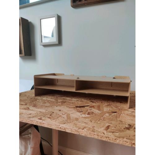 Monitor stand and organiser