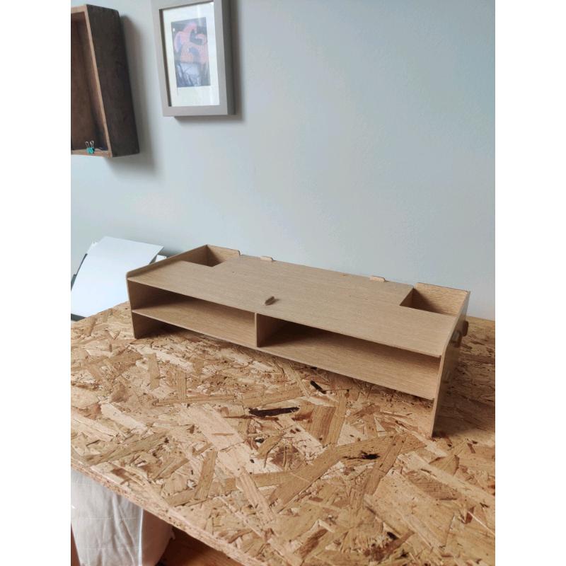 Monitor stand and organiser