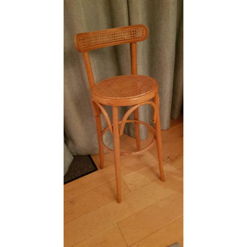 Vintage Thonet breakfast bar stool bentwood