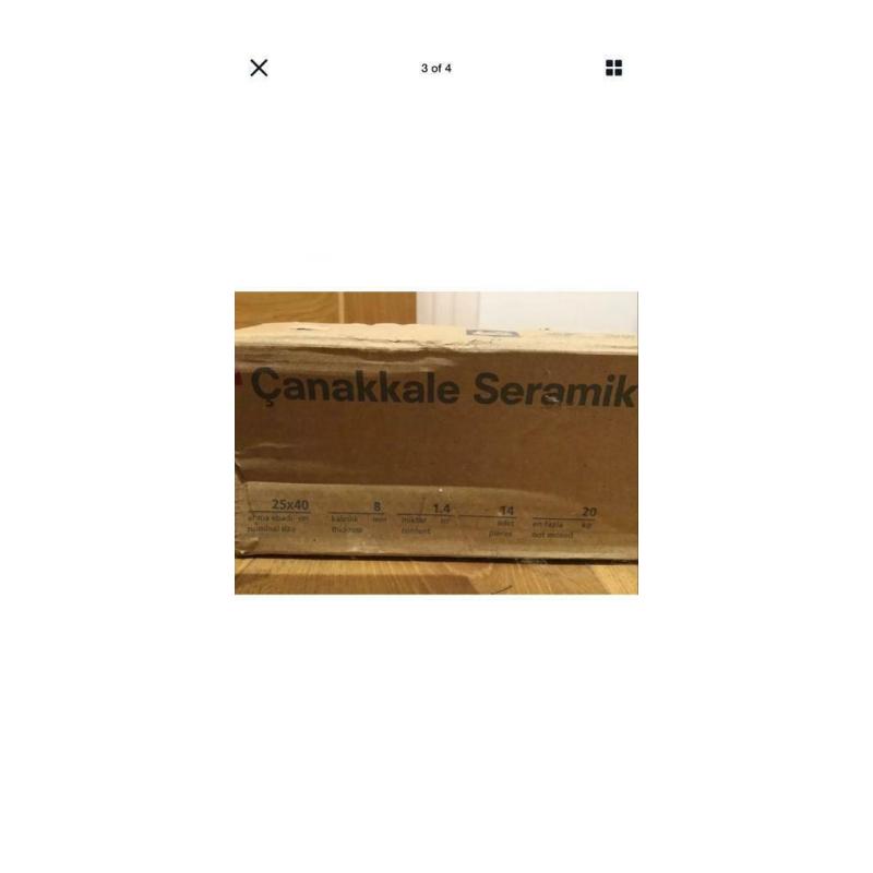 1 Box of 14 Wall Tiles Canakkale Seramik tiles (25x40)