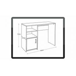 Lawson Office Desk - Grey No895/5999 (1245)