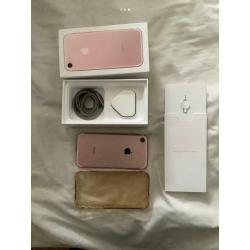 iPhone 7 32gb Rose Gold Boxed Unlocked - GREAT CONDITION