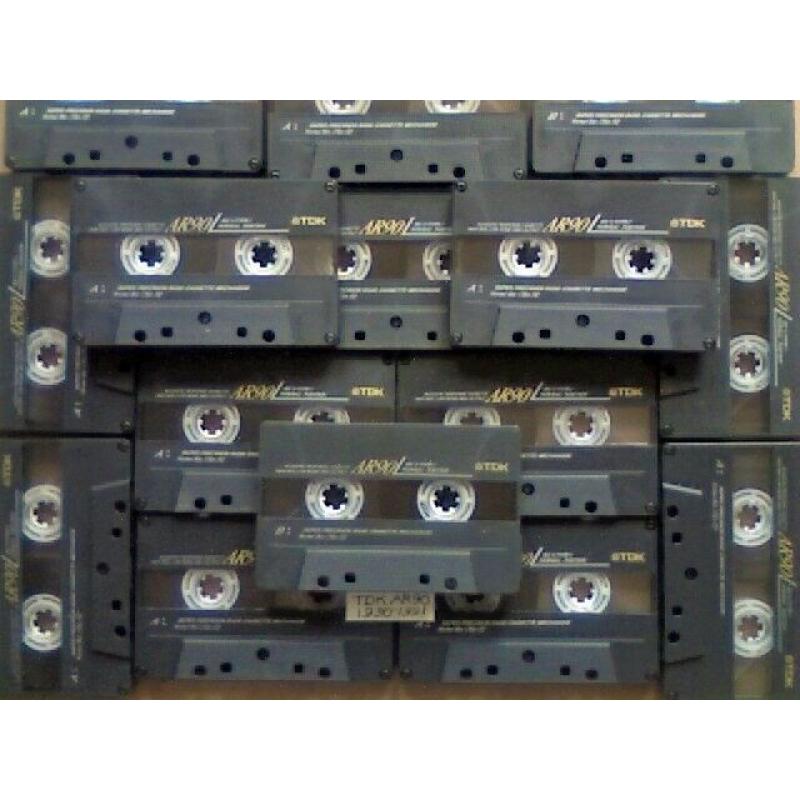 JL ?54.99 & FREE P&P 15x GUARANTEED TDK AR 90 PREMIUM CASSETTE TAPES 1990-1991 W/ CARDS CASES LABELS