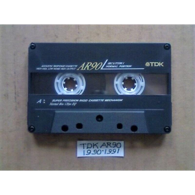 JL ?54.99 & FREE P&P 15x GUARANTEED TDK AR 90 PREMIUM CASSETTE TAPES 1990-1991 W/ CARDS CASES LABELS