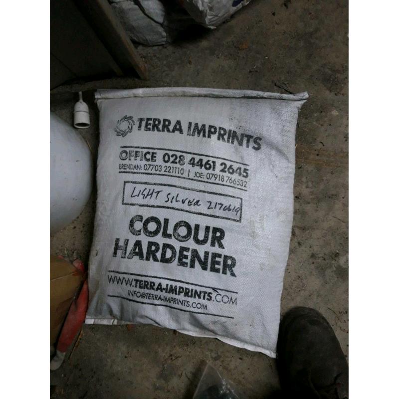 Concrete products, colour hardners, sealers