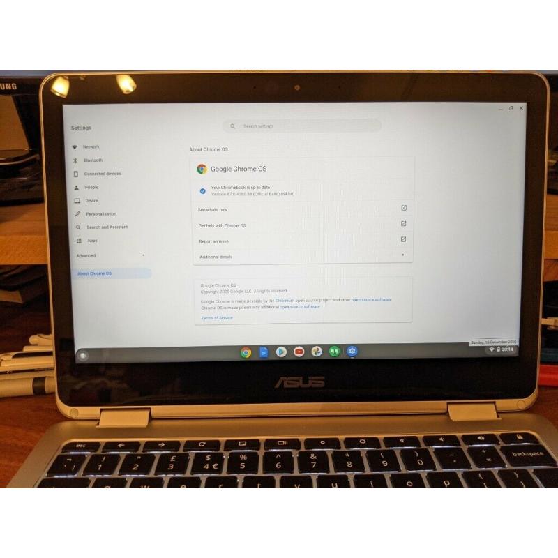 Asus C302 12.5&quot; Touch Screen Chromebook 64GB 4GB RAM