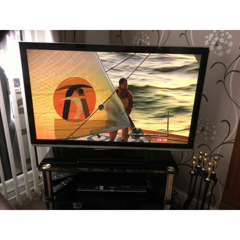 Panasonic Plasma TV 46inch - TX-P42UT50B plus tv stand and 2 pairs of 3D glasses