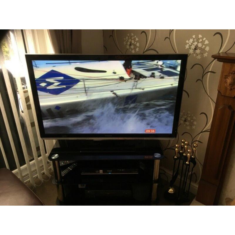 Panasonic Plasma TV 46inch - TX-P42UT50B plus tv stand and 2 pairs of 3D glasses