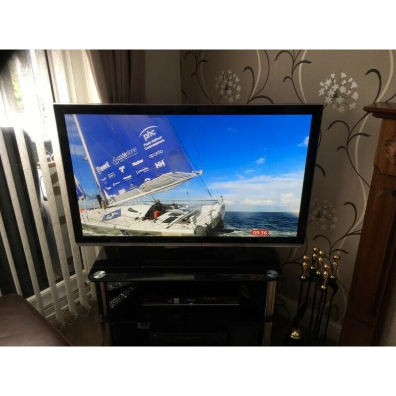 Panasonic Plasma TV 46inch - TX-P42UT50B plus tv stand and 2 pairs of 3D glasses