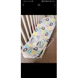 Mothercare bouncy chair with washable cover