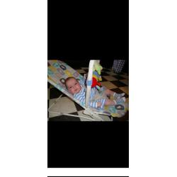 Mothercare bouncy chair with washable cover