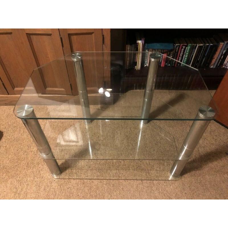 Glass TV table