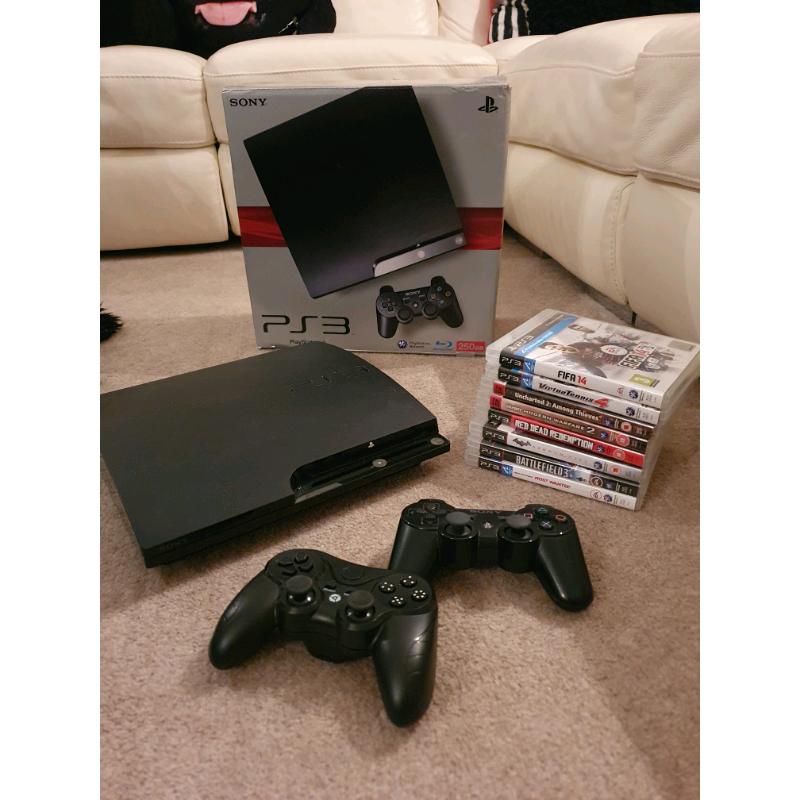 Playstation 3 Bundle - 2 controllers 9 games