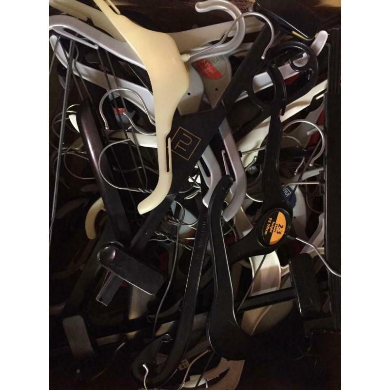 Lots of hangers - kids and adult ones