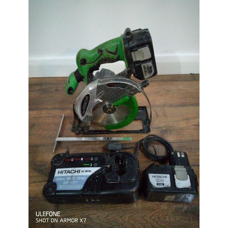 HITACHI C18DL1 18v CIRCULAR SAW 2x3Ah