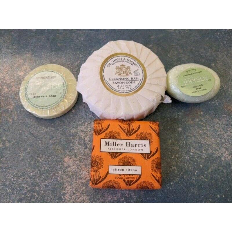 GILCHRIST & SOAMES CLEANSING BAR ALOE VERA 79G & 20G, MILLER HARRIS CITRON 40G