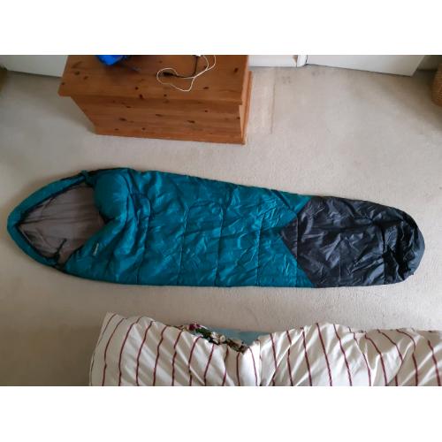 Mummy style sleeping bag