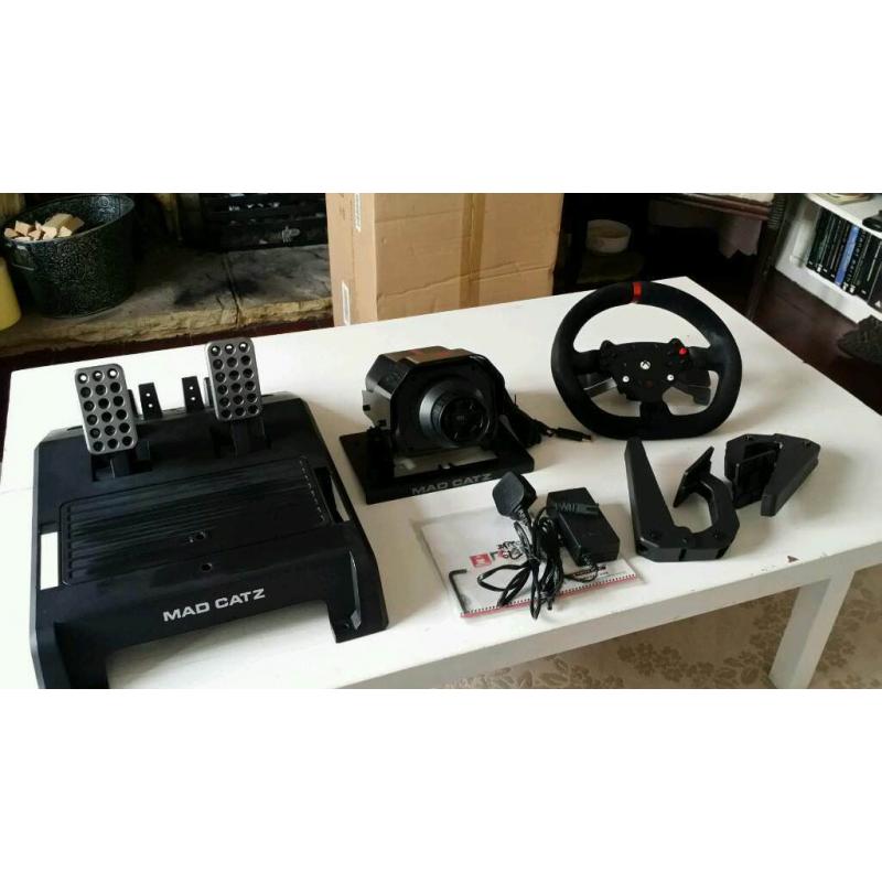 Mad Catz Pro Racing Force Feedback Wheel and Pedals for Xbox One + 3 racing games