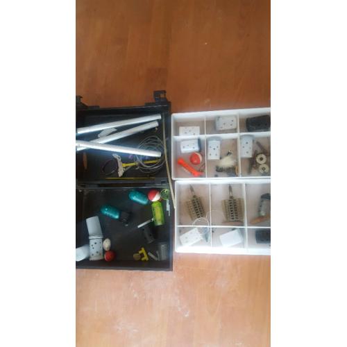 Fishing seat box trays + feeders .