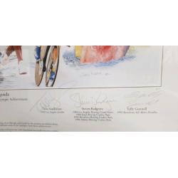 British Olympic Legends Signed Framed Print